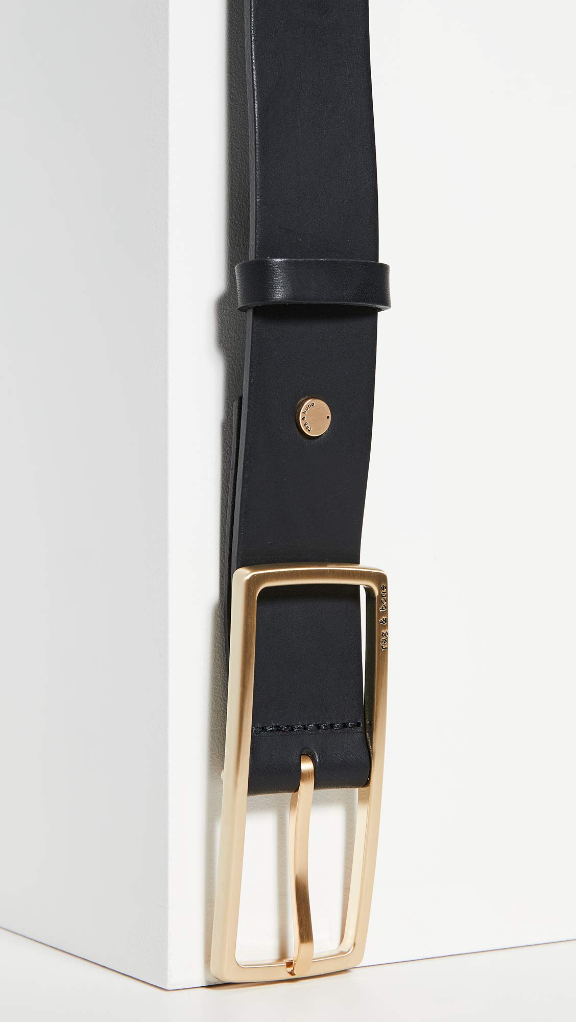 rag & bone Women's Rebound Belt, Black, M