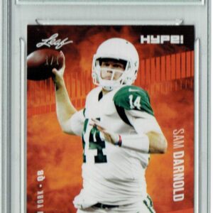 Sam Darnold 2018 Leaf HYPE! #4A Masterpiece True 1 of 1 Rookie Card PGI 10 - Leaf Football Cards