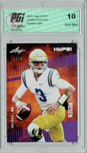 josh rosen 2018 leaf hype! #6 the #1 of 10 rookie card pgi 10 - leaf football cards