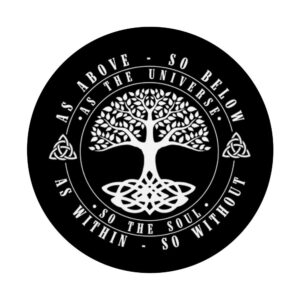 Celtic Tree Of Life Shirt As Above So Below Spiritual Yoga PopSockets Swappable PopGrip