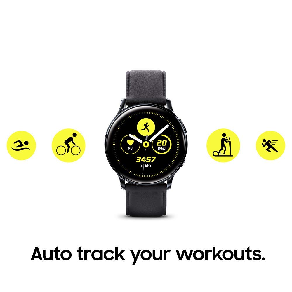 Samsung Galaxy Watch Active2 w/ enhanced sleep tracking analysis, auto workout tracking, and pace coaching (40mm), Cloud Silver - US Version with Warranty (Renewed)