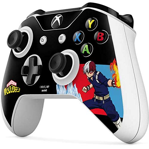 Skinit Decal Gaming Skin Compatible with Xbox One S Controller - Officially Licensed Funimation Shoto Todoroki Design