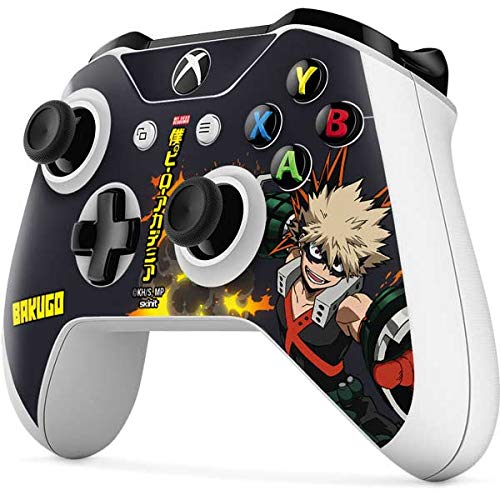 Skinit Decal Gaming Skin Compatible with Xbox One S Controller - Officially Licensed Funimation Katsuki Bakugo Design