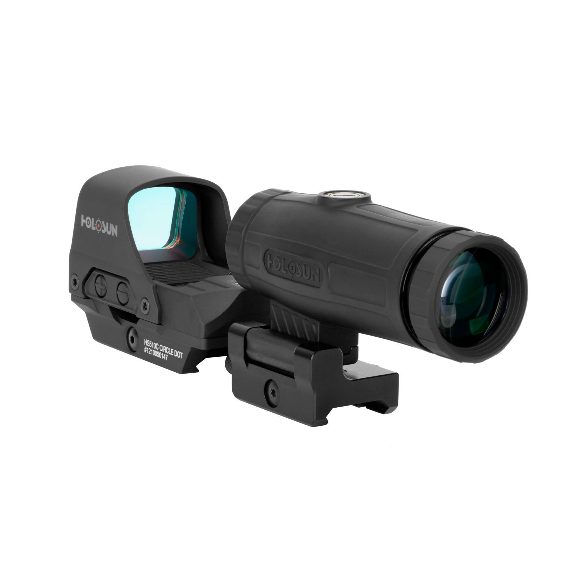 Holosun HS510C & HM3X Combo Multi-Reticle Circle Dot Open Reflex Sight w/3x Flip-to-Side Magnifier 510C-HM3X