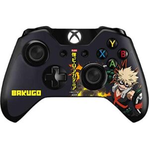 skinit decal gaming skin compatible with xbox one controller - officially licensed funimation katsuki bakugo design