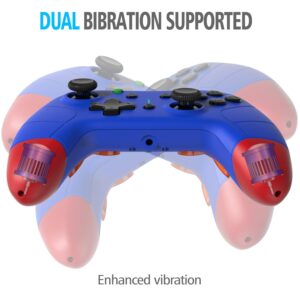 Mayfan Wireless Controller for Nintendo Switch/Lite/OLED,Switch Elite Controller with 4 Back Buttons Support Customized,Gyro Axis,Turbo and Dual Vibration