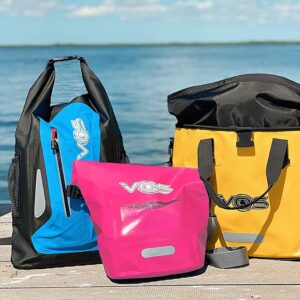 VOS Waterproof Premium Dry Bag - 5L | All-purpose Bag Lightweight Dry Storage Bag Backpack for Travel, Swimming, Boating, Kayaking, Camping, Beach (Pink)