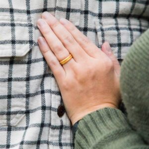 Enso Rings Thin Contour Silicone Ring – Stackable Multi Color Unisex Wedding Engagement Band – Thin Minimalist Band – 4.70mm, 1.83mm Thick (Diamond, 6)