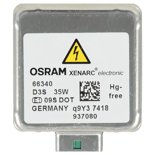 Genuine Osram 66340 Xenarc 35W D3S PK32D-5 4600K HID Xenon Light Bulb (1 Pack)