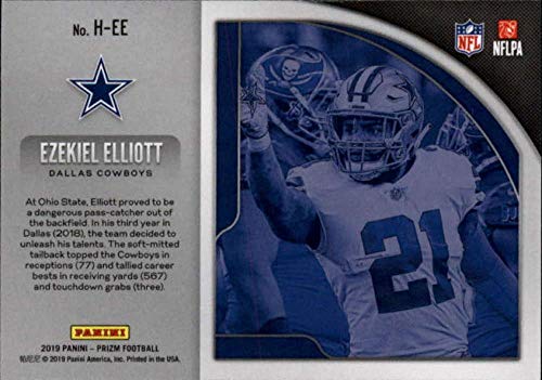 2019 Panini Prizm Hype #1 Ezekiel Elliott Dallas Cowboys NFL Football Trading Card