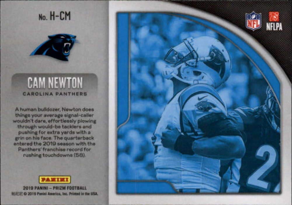 2019 Panini Prizm Hype #2 Cam Newton Carolina Panthers NFL Football Trading Card