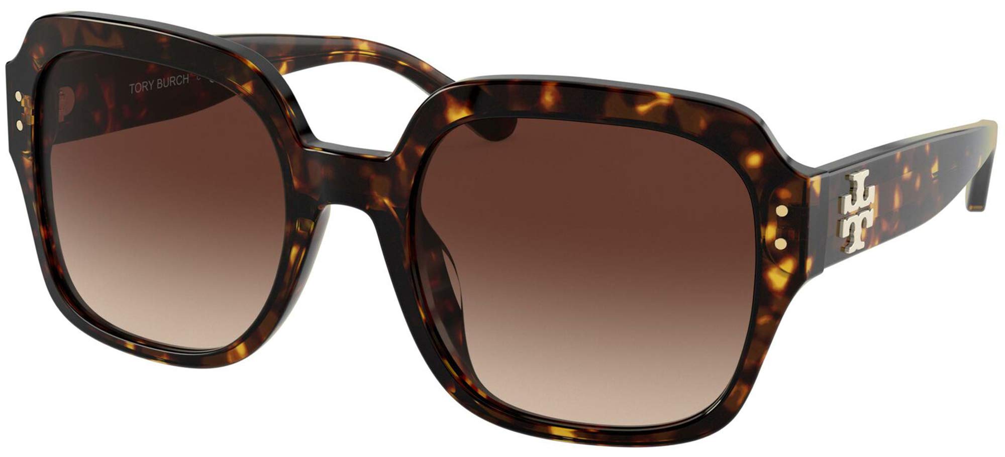 Tory Burch TY7143U Sunglasses 172813-56 -, Lt Brown Dk Brown Gradient TY7143U-172813-56