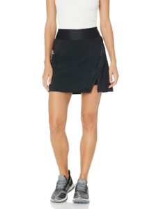 adidas golf 3-stripes sport skort, black, x-large