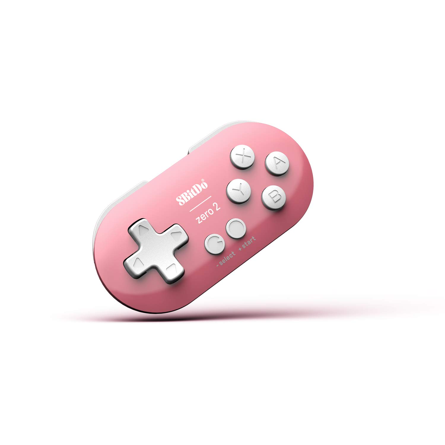 8Bitdo Zero 2 Bluetooth Gamepad Keychain Sized Mini Controller for Switch, Windows, Android, macOS & Raspberry Pi(Pink Edition) - Nintendo Switch