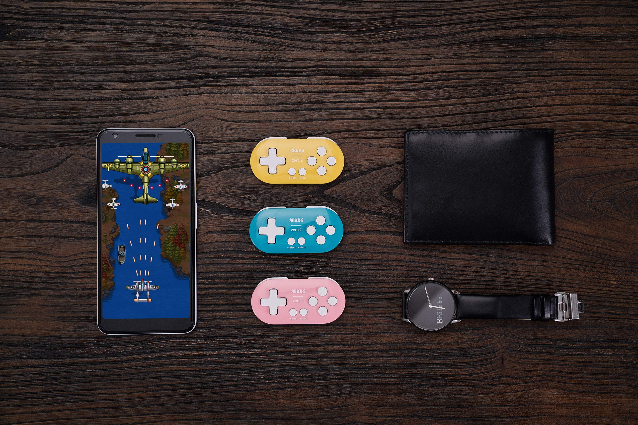 8Bitdo Zero 2 Bluetooth Gamepad Keychain Sized Mini Controller for Switch, Windows, Android, macOS & Raspberry Pi(Pink Edition) - Nintendo Switch