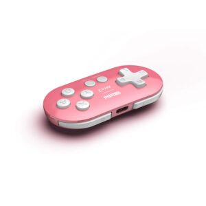 8Bitdo Zero 2 Bluetooth Gamepad Keychain Sized Mini Controller for Switch, Windows, Android, macOS & Raspberry Pi(Pink Edition) - Nintendo Switch