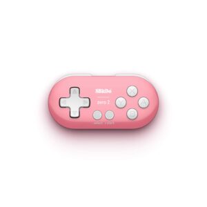 8Bitdo Zero 2 Bluetooth Gamepad Keychain Sized Mini Controller for Switch, Windows, Android, macOS & Raspberry Pi(Pink Edition) - Nintendo Switch