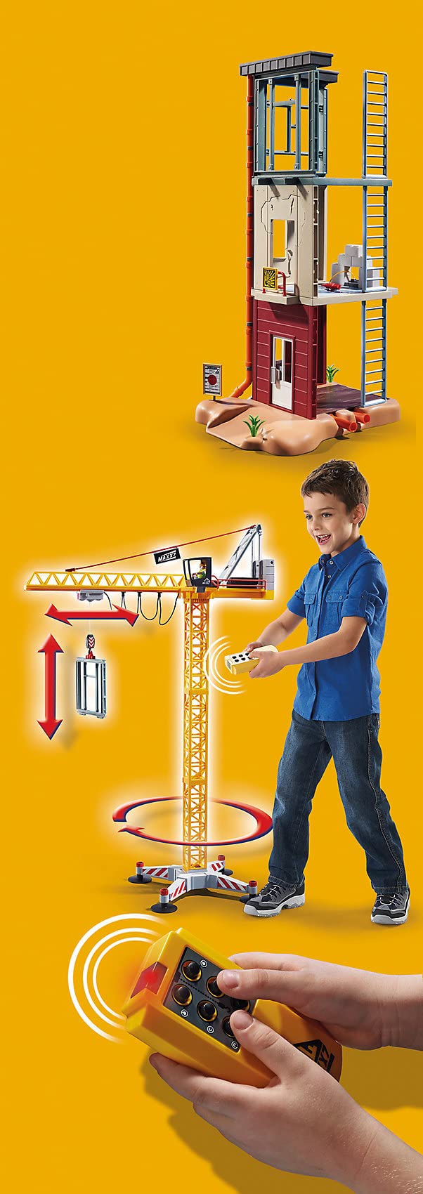 Playmobil RC Crane with Building Section