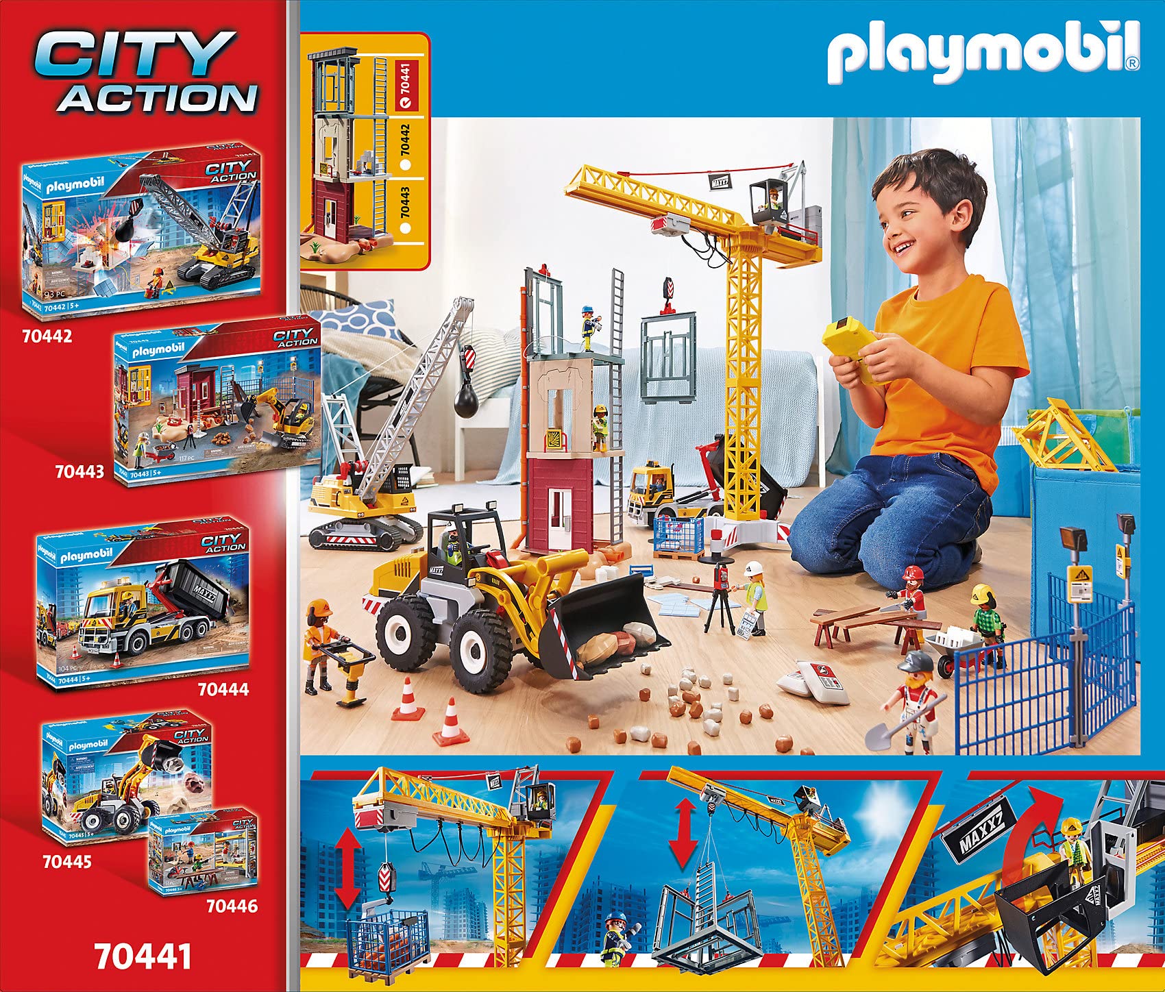 Playmobil RC Crane with Building Section