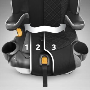 Chicco MyFit Zip Harness + Booster Car Seat - Granite, Grey