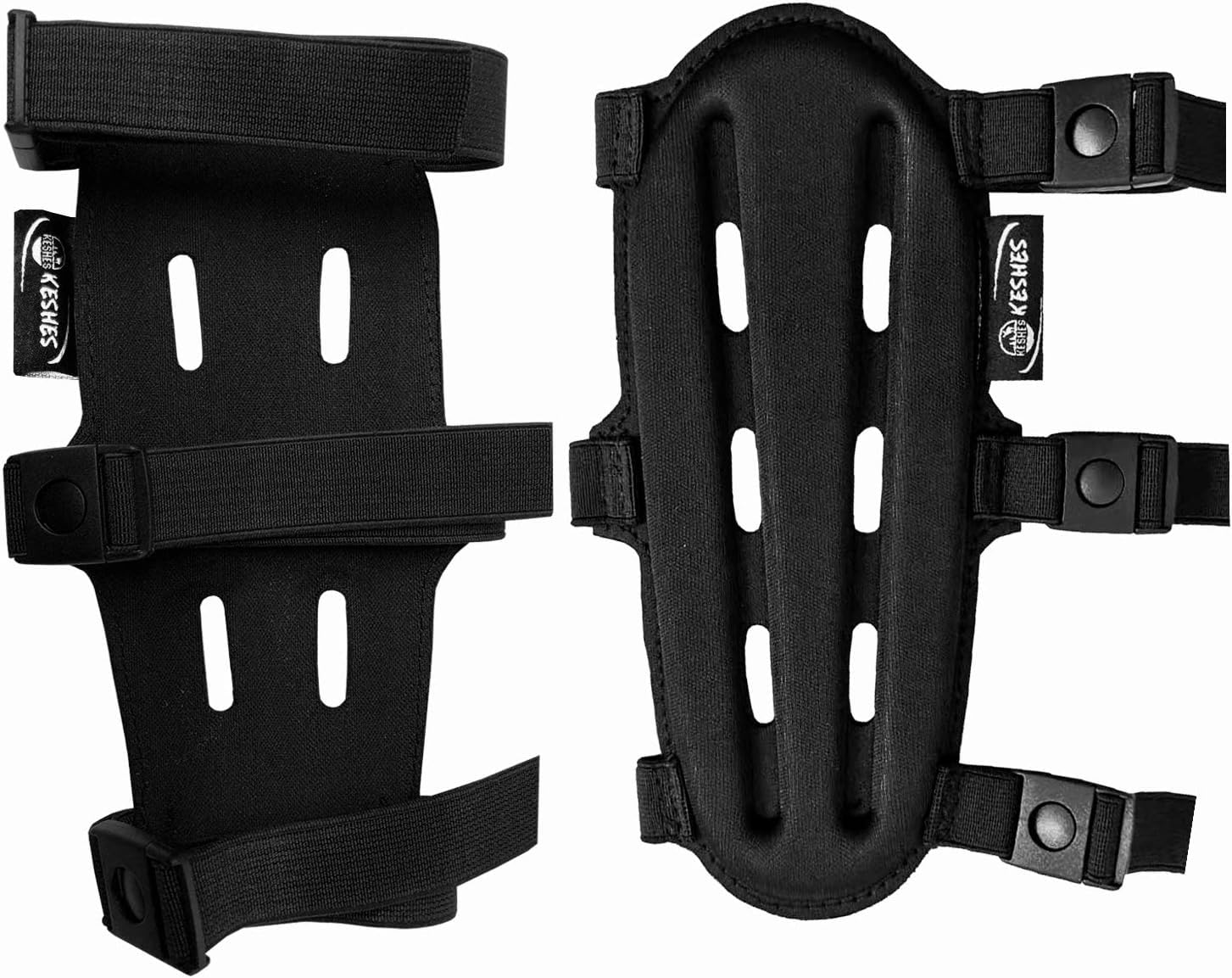 KESHES Archery Armguard Protector, Black, Adjustable Forearm Wrist Protector for Youth & Adults