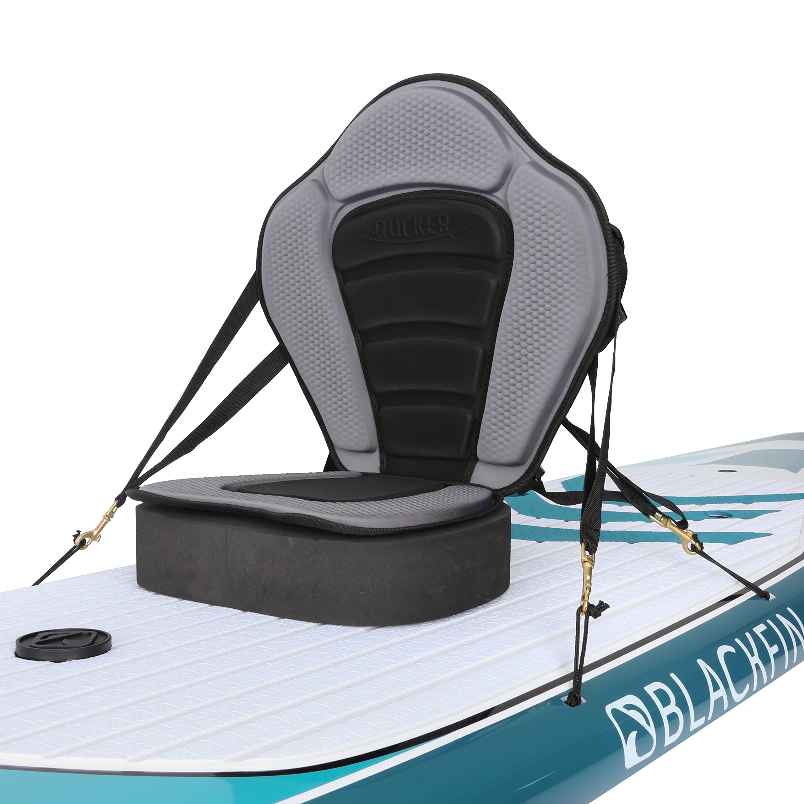 iROCKER Universal Kayak Seat for Inflatable Paddle Board and SUP with Detachable Storage Bag - Cushioned backrest to Provide Support During Paddling