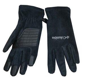 columbia women agent heat iil omni-heat thermal reflective fleece gloves (m, black)