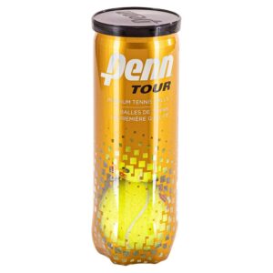 Penn Tour Regular-Duty Felt Clay Court Tennis Balls (3-Ball Can) (24 Cans = 1 Case)