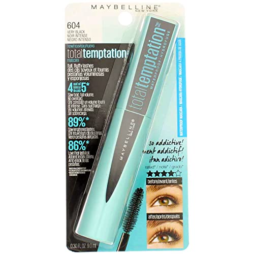 Maybelline Total Temptation Waterproof Very Black 800 .3 Fl