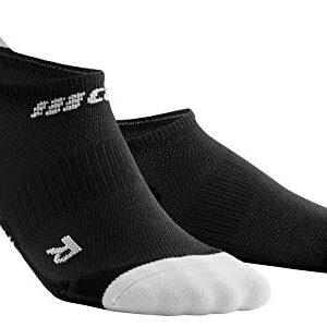 CEP ultralight no show socks, black/light grey, women II