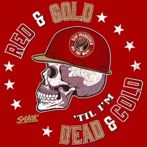 Red & Cold Til I'm Dead and Cold T-Shirt for San Francisco Football Fans (SM-5XL) (Red Hoodie, X-Large)