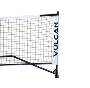 vulcan sporting goods co. full-size portable pickleball net system, black