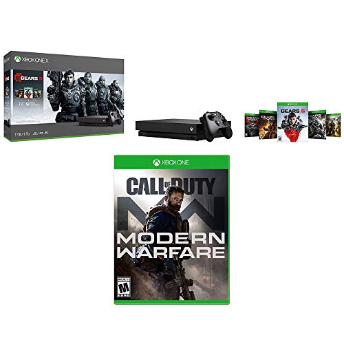 Microsoft CYV-00321 Xbox One X Gears Of War 5 with Wireless Controller Bundle with Activision Call of Duty Modern Warf are for Xbox One