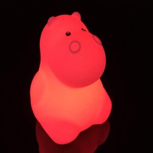 Night Light Creative Hippo Color Changing Night Light Hippo Silicone Lights Nursery Lamp for Bedroom