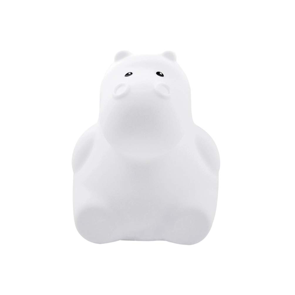 Night Light Creative Hippo Color Changing Night Light Hippo Silicone Lights Nursery Lamp for Bedroom