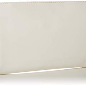 OES Eastern Star Cross Body Clutch Purse with Detachable Chain Shoulder Strap, White, Medium