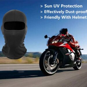 Balaclava Ski Mask Face Cover Full Head Mask Windproof Sun UV Protection Outdoor Sport Skiing Scarf Cycle Cap Men Women, 2 PCS (Black)