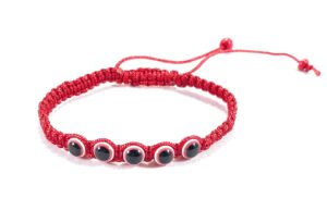 multi red evil eye red string adjustable bracelet pulsera hilo color rojo de ojo color rojo para mal de ojo