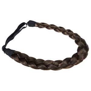 TOECWEGR Braid headband 3 Strands Synthetic Braided Hair Headbands Stretch Plaited Hair Headbands Hairpiece Fashion Girl Costume Hair Accessories