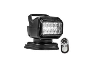 golight 79514gt radioray led wireless handheld remote magnetic mount shoe-black