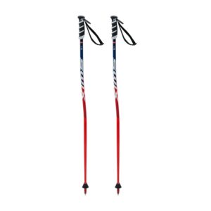 swix junior wc pro super g lightweight durable alpine skiing poles with downhill basket, 115