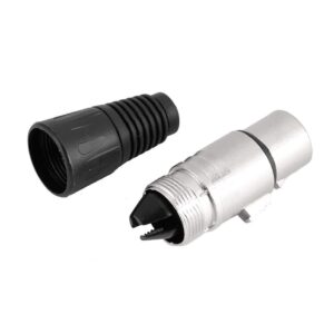 Dioche 5 Pair XLR Connectors XLR 3 Pin Male/Female Audio Mic Microphone Connector for Power Microphone Connector