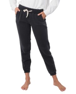 rip curl misses classic surf, casual stretch beach pants for women, black, medium