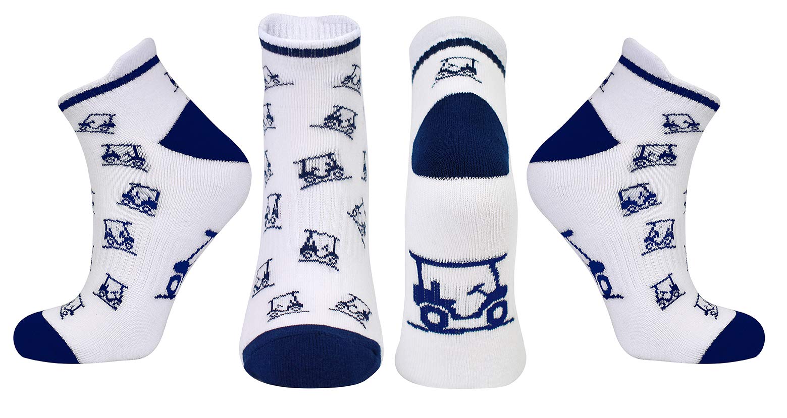 Surprizeshop Ladies Golf Socks (3 Pack) | Cushioned Sole | Extended Tab at rear | One Size US 6-9 | Compression Fit for Support & Comfort | Womens Golf Socks (Navy)