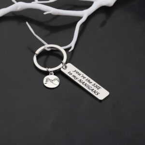 Gzrlyf Friendship Keychain You are the She to My Nanigans BFF Gifts for Best Griends Bestie Gifts (You're the SHE to my NANIGANS)