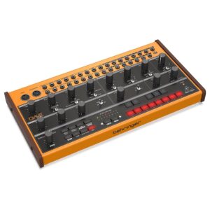 Behringer CRAVE Analog Synthesizer Analog Semi-Modular Synthesizer with 3340 VCO, Classic Ladder Filter, 32-Step Sequencer and 16-Voice Poly Chain