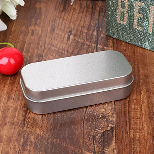 XISAOK Portable Metal Lip Small Storage Box Case Organizer for Money Coin Candy Keys