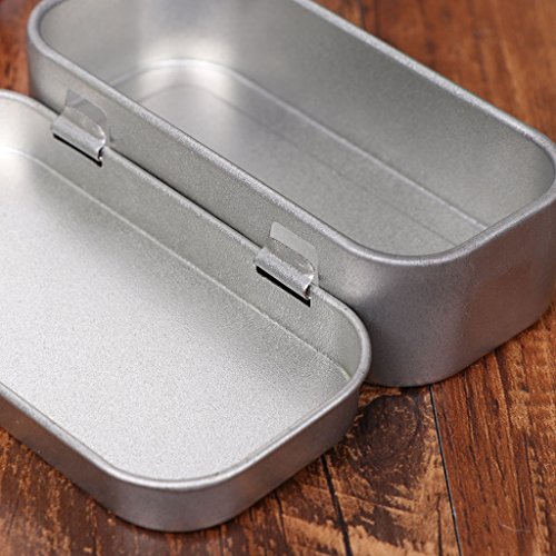 XISAOK Portable Metal Lip Small Storage Box Case Organizer for Money Coin Candy Keys