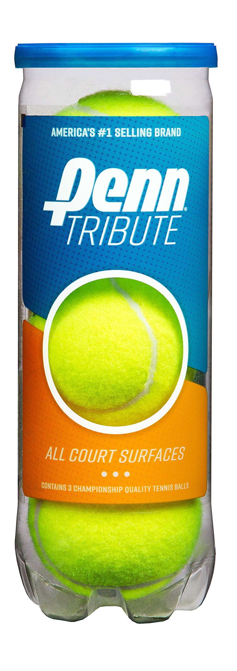 Penn Tribute - All Courts Felt Pressurized Tennis Ball, 1 Can, 3 Balls