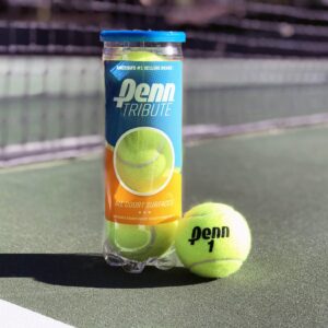 Penn Tribute - All Courts Felt Pressurized Tennis Ball, 1 Can, 3 Balls